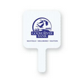 Corrugated Plastic Hand Fan - Square Rally Fan w/Rounded Corners